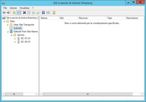 Siti e servizi di Active Directory