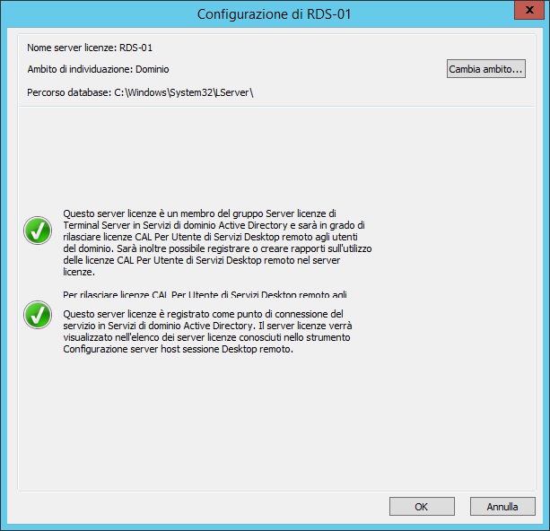 Windows Server 2012 R2 RDS servizi Desktop remoto 10 licenza CAL utente 